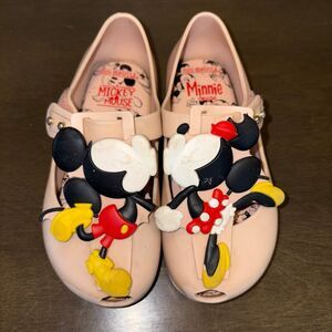 Mini Melissa Mickey & Minnie Jelly Shoes Toddler Girls size 9